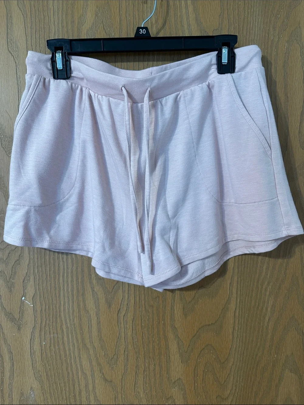 Soft Pink Hoodie with Lace-Trim Sleeves